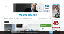 Desktop Screenshot of mestertidende.dk